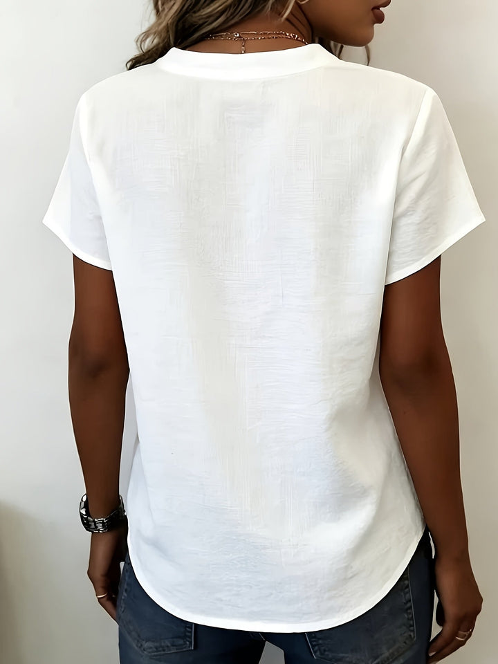 Salish - Blusa De Manga Curta Com Botões