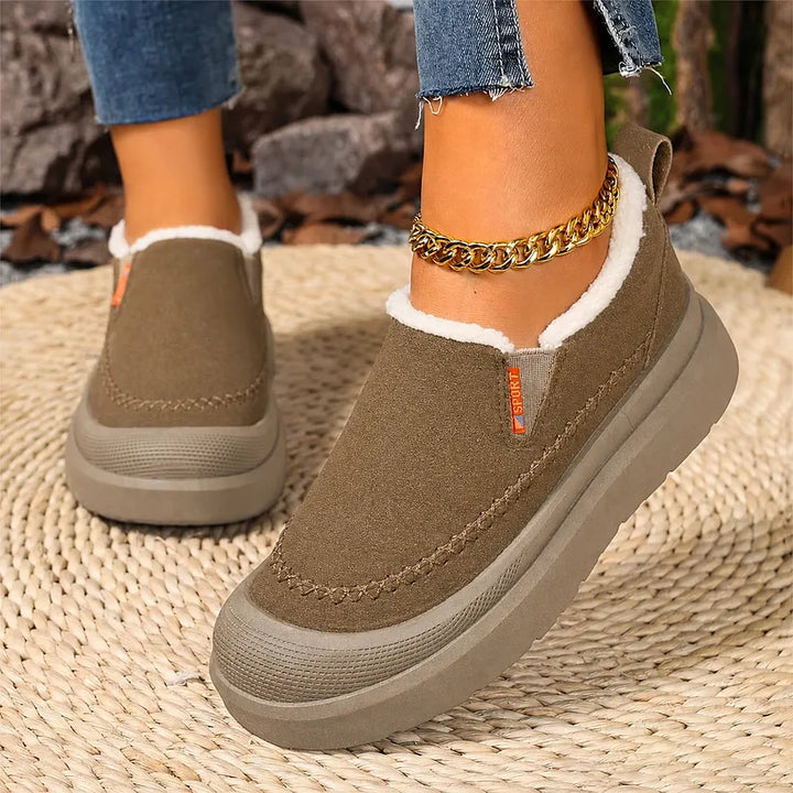 Adelya - Sapatos Elegantes Com Forro De Pele Sintética