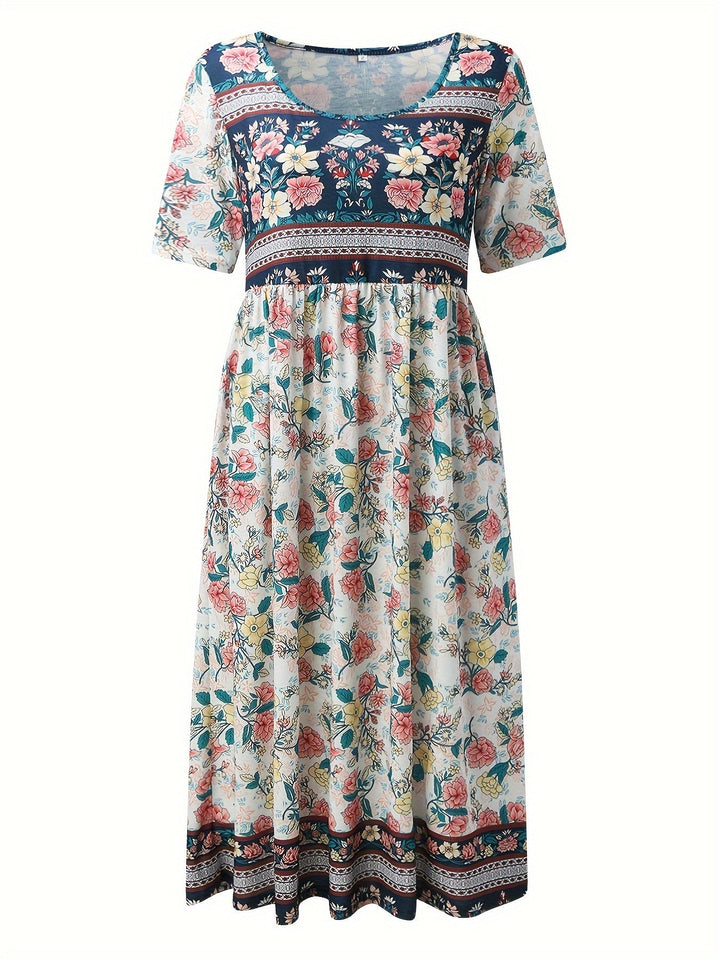 Jeeni - Vestido de Manga Curta Com Estampado Floral