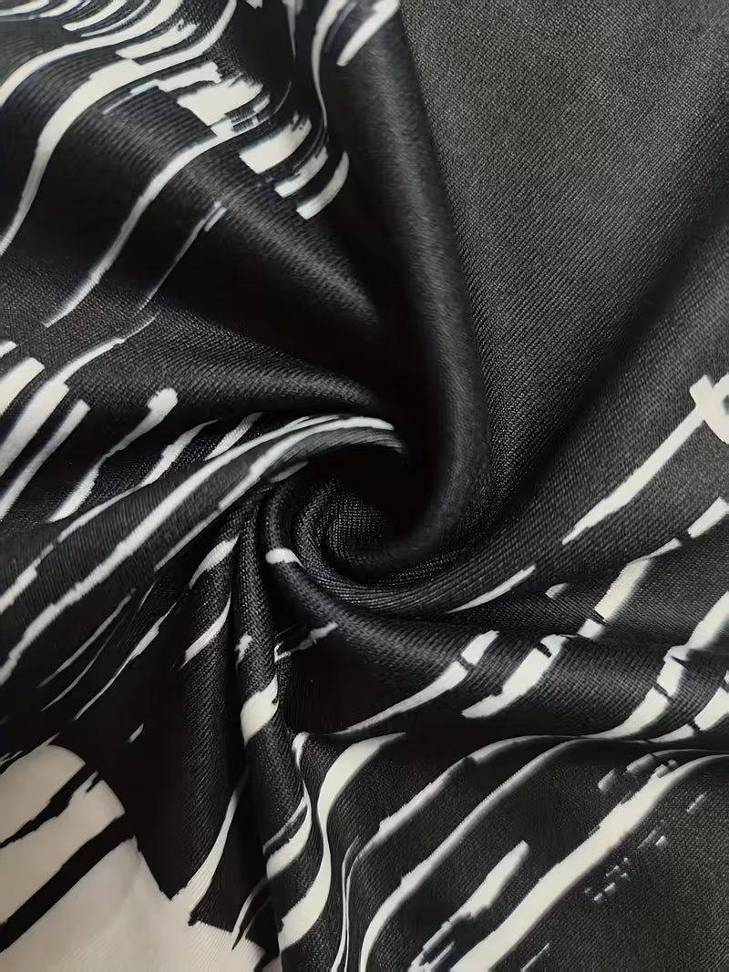 Rosettan - Camiseta Elegante de Manga Curta com Decote em V