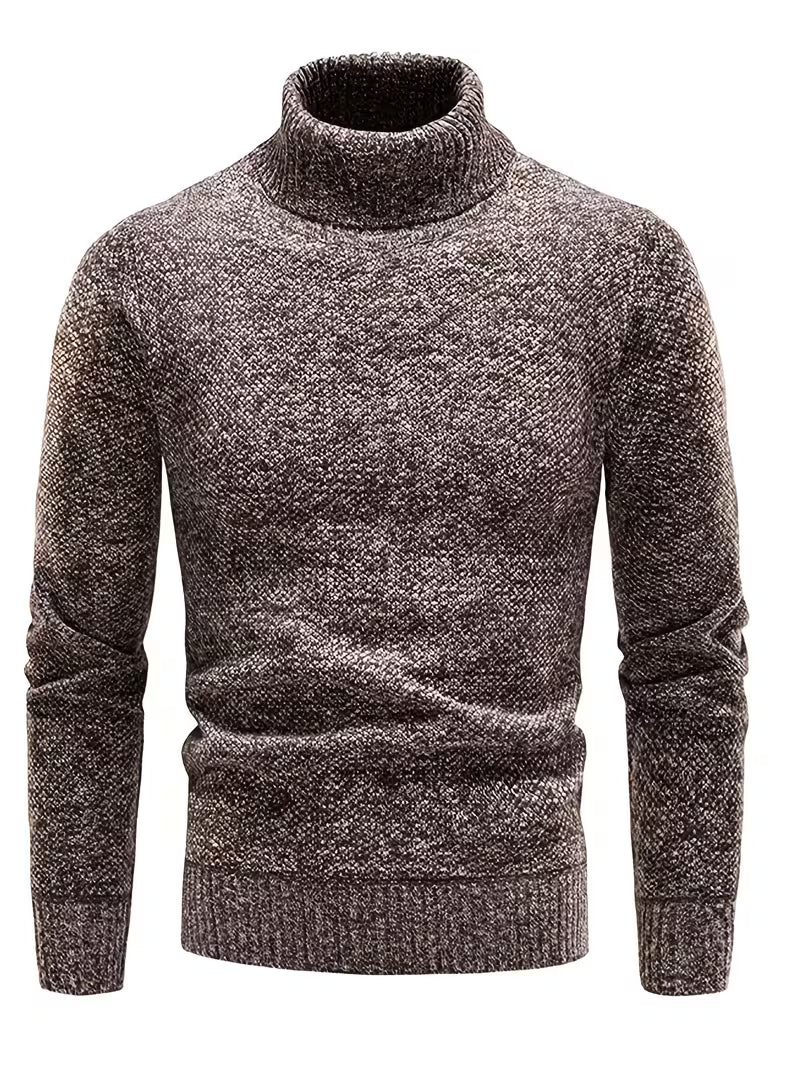 Wessam - Camisola De Malha Elegante Com Gola Alta