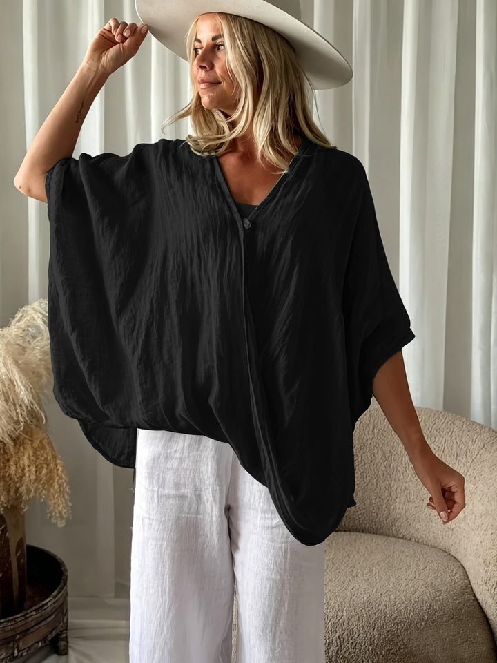 Winnie - Blusa Boémia Com Mangas Largas