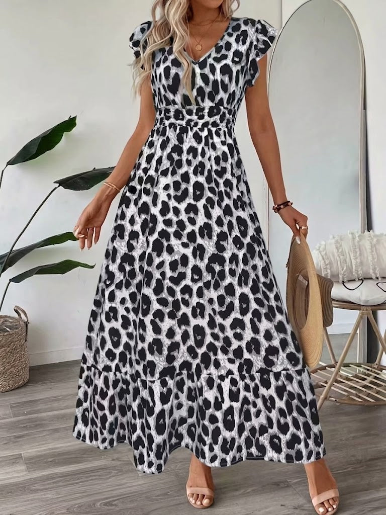 Ranika - Vestido Maxi Sem Mangas Com Decote Em V