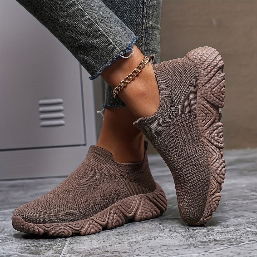 Elisha - Sapatos De Malha Com Sola Grossa