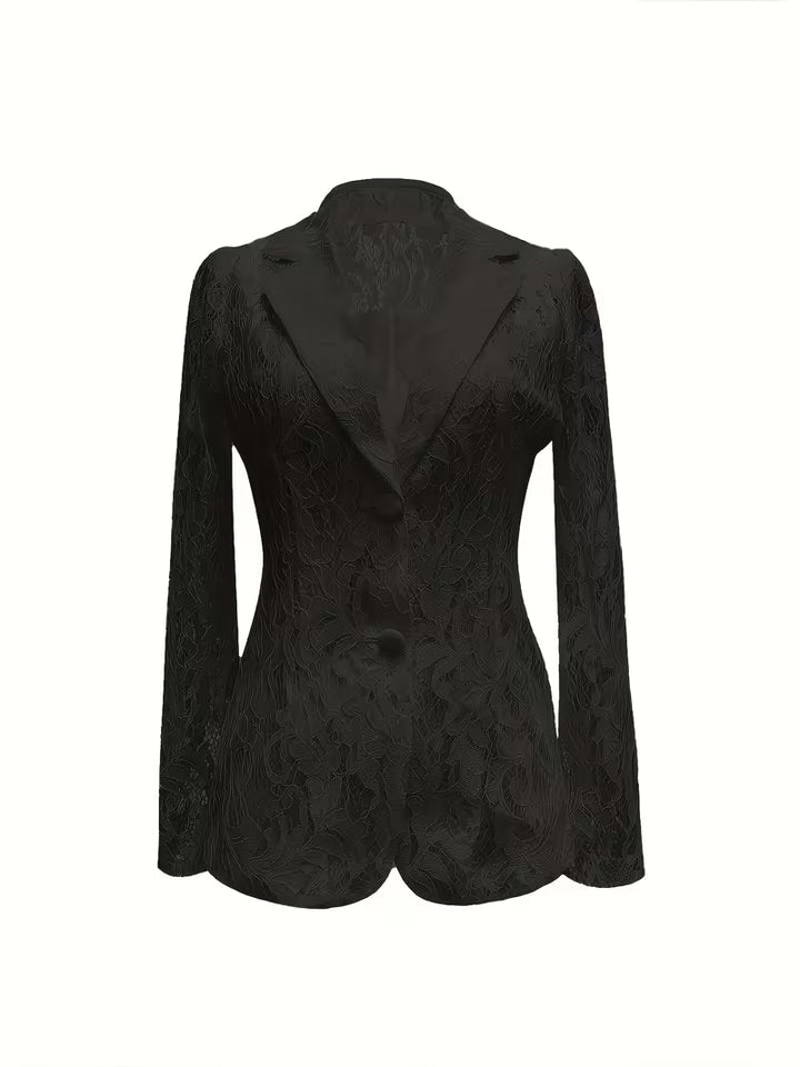 Kyliza - Blazer Floral De Primavera/Verão Com Forro