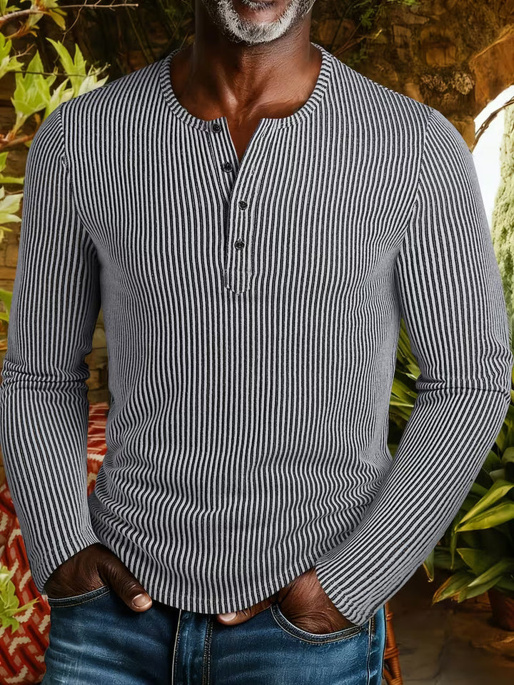 Afonso - Camisa Henley de Inverno Para uso Intensivo