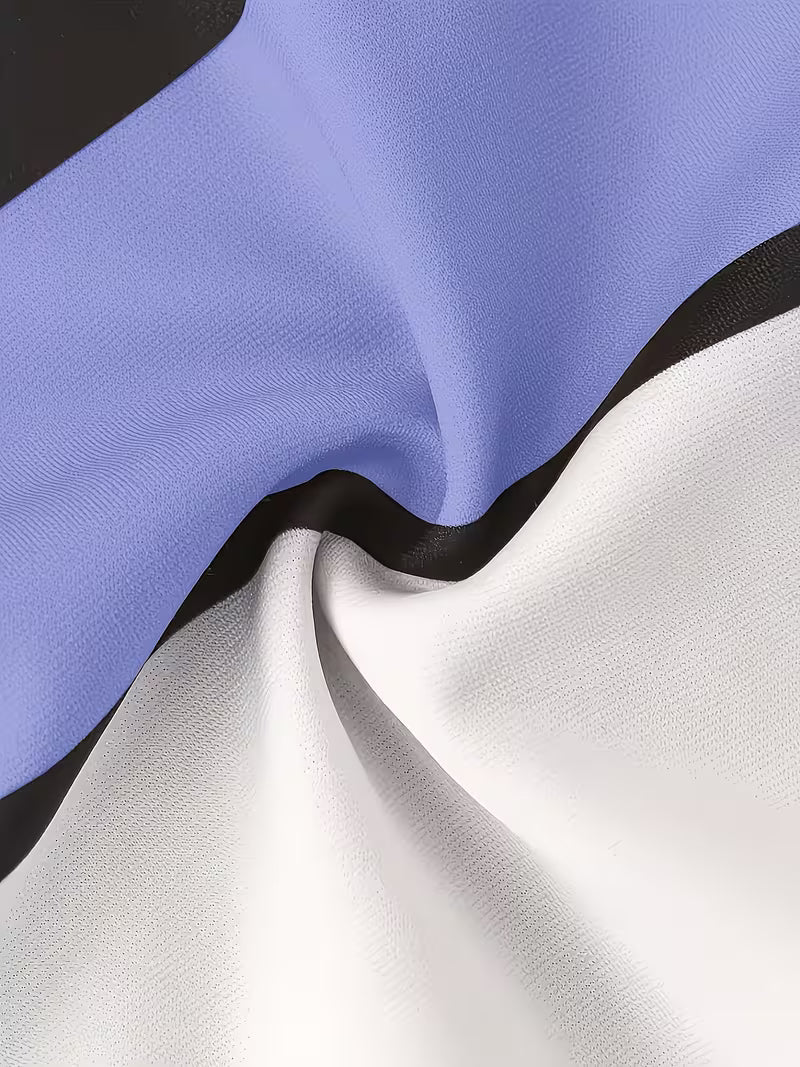 Loana - Conjunto Casual De Duas Peças Com Blocos De Cores