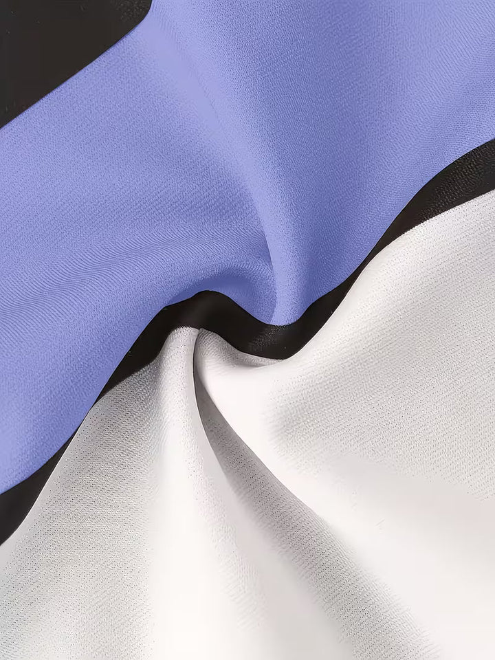 Loana - Conjunto Casual De Duas Peças Com Blocos De Cores