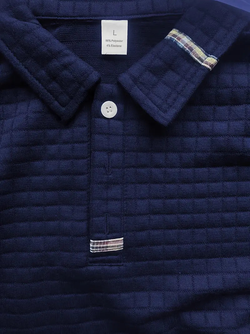 Ephraim - Camisa polo Texturada com Bolso na Manga