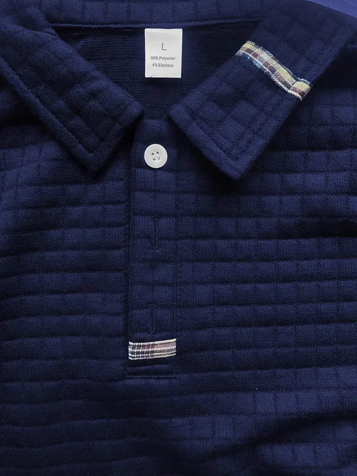 Ephraim - Camisa polo Texturada com Bolso na Manga