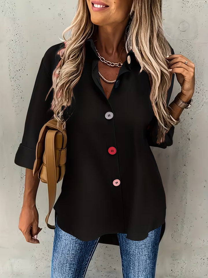 Fausta - Camisa De Manga Comprida Com Botões