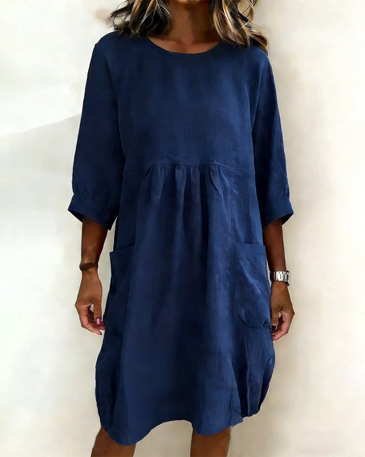 Maleesha - Vestido Elegante Com Mangas largas