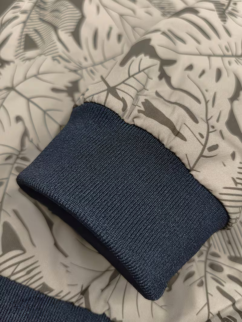 Dagan - Casaco Desportivo Casual de Manga Comprida Com Fecho