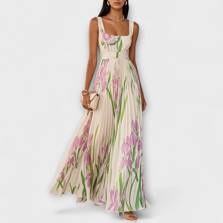 Tressa - Vestido Floral sem  Mangas Cheio De Estilo