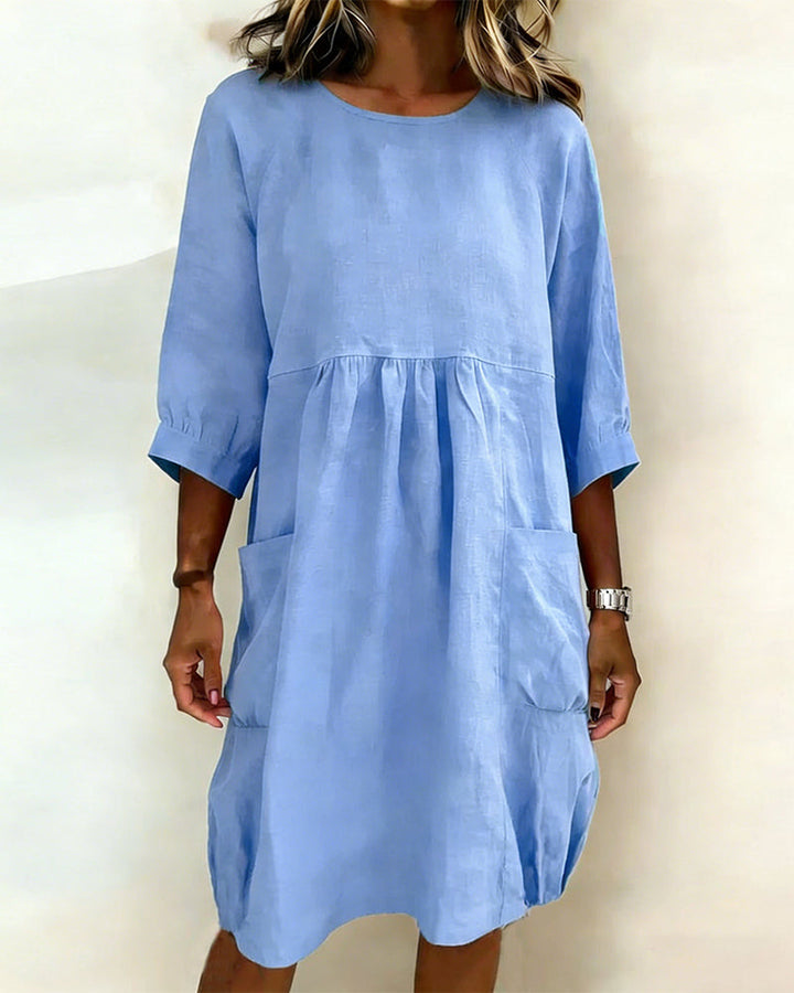 Maleesha - Vestido Elegante Com Mangas largas