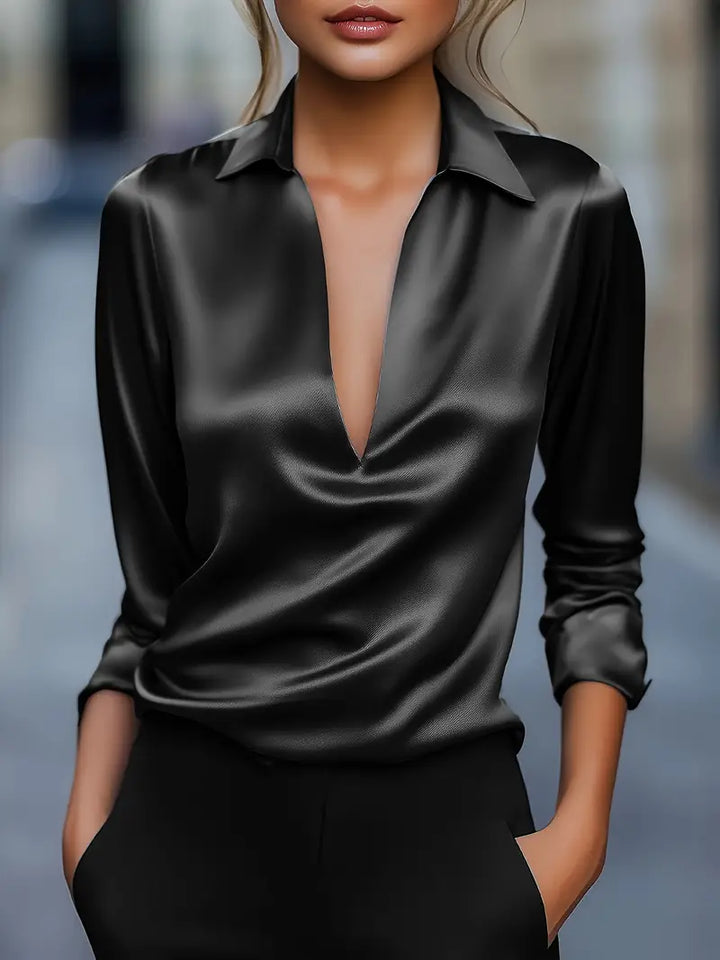 Nadene - Blusa Premium Com Decote Em V