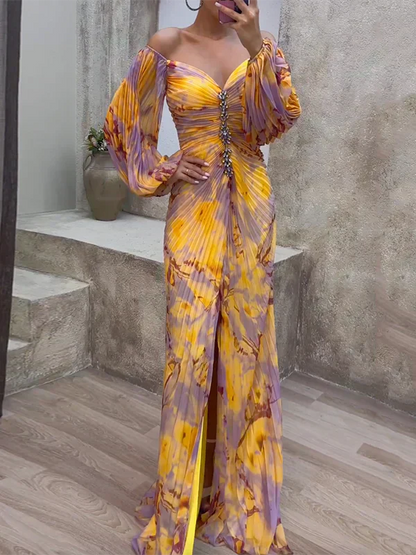 Hileni - Vestido Elegante Com Decote Em V