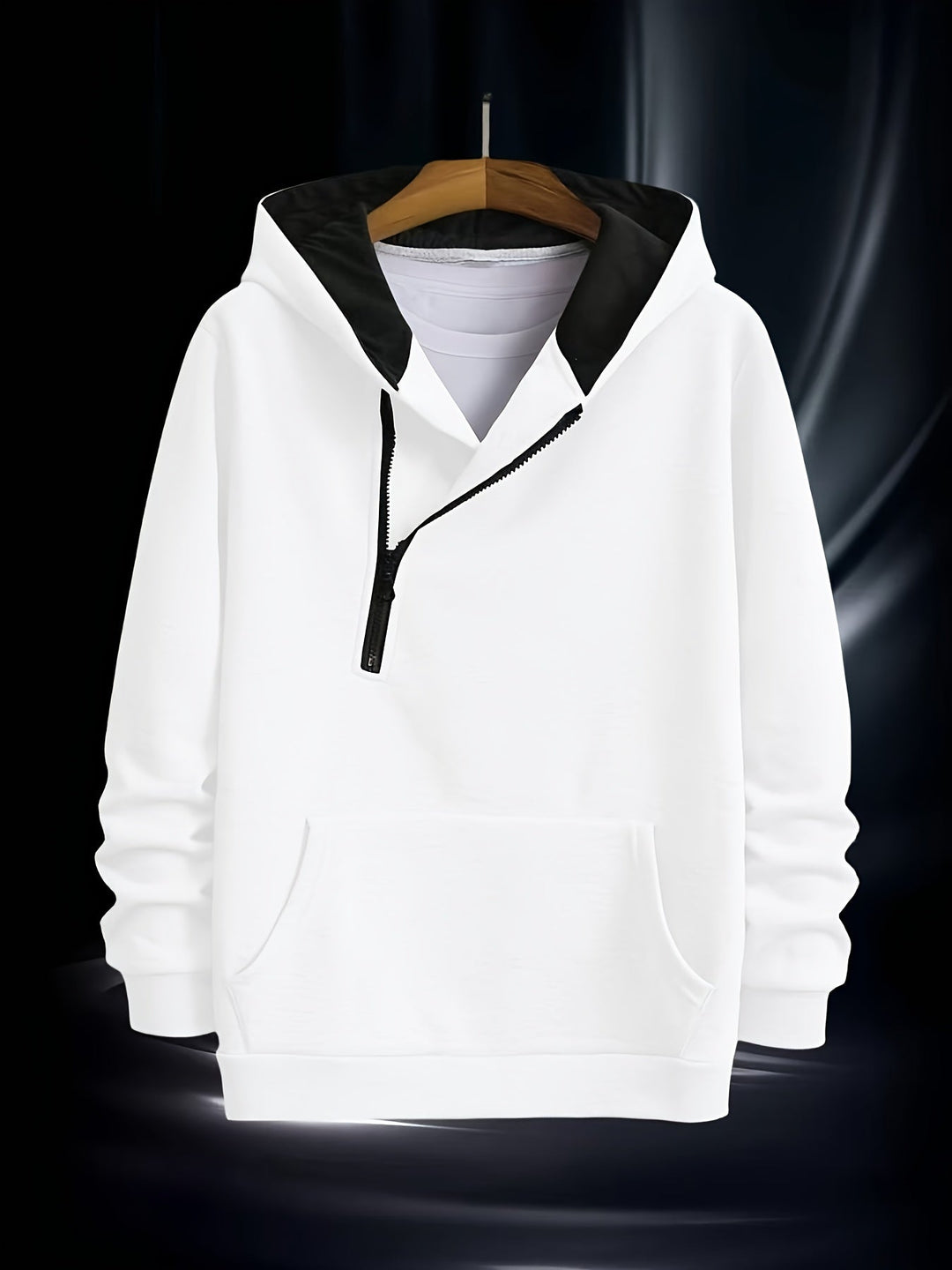Jaylen - Camisola Com Capuz Manga Comprida E Fecho Parcial