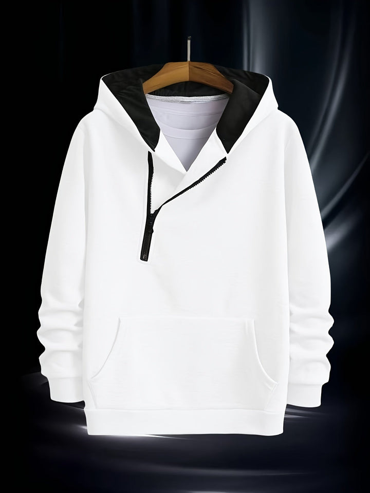 Jaylen - Camisola Com Capuz Manga Comprida E Fecho Parcial