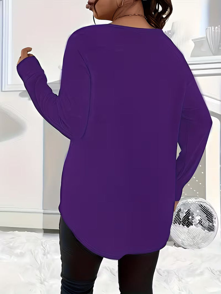 Liorah - Camisa Elegante de Manga Comprida Com Fecho