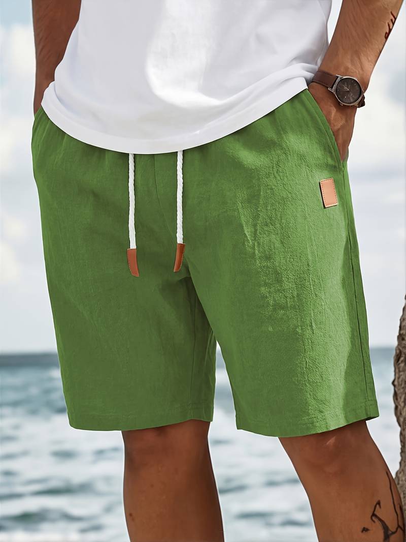 Jonatas - Calções De Verão Em Linho Com Cordão E Bolso