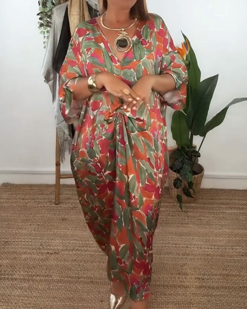 Shilisa - Vestido Com Decote Em V e Padrão Trançado