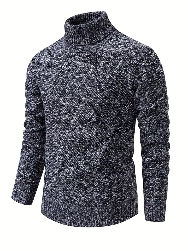 Wessam - Camisola De Malha Elegante Com Gola Alta