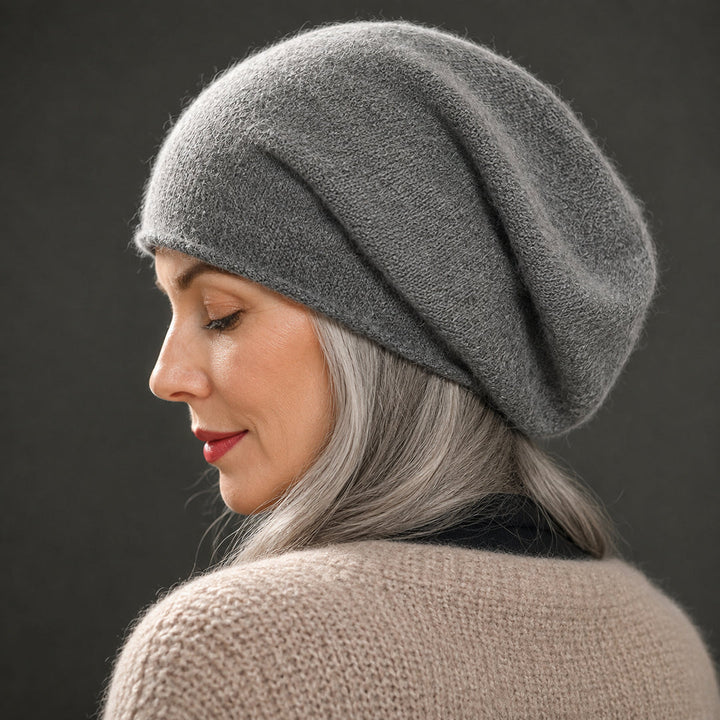 Leloni - Gorro confortável de caxemira