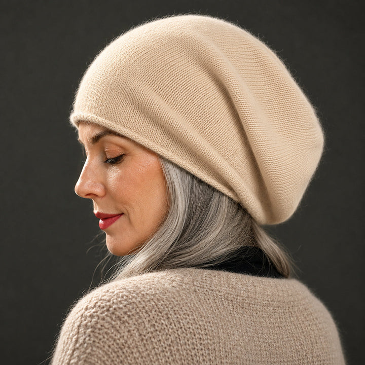 Leloni - Gorro confortável de caxemira