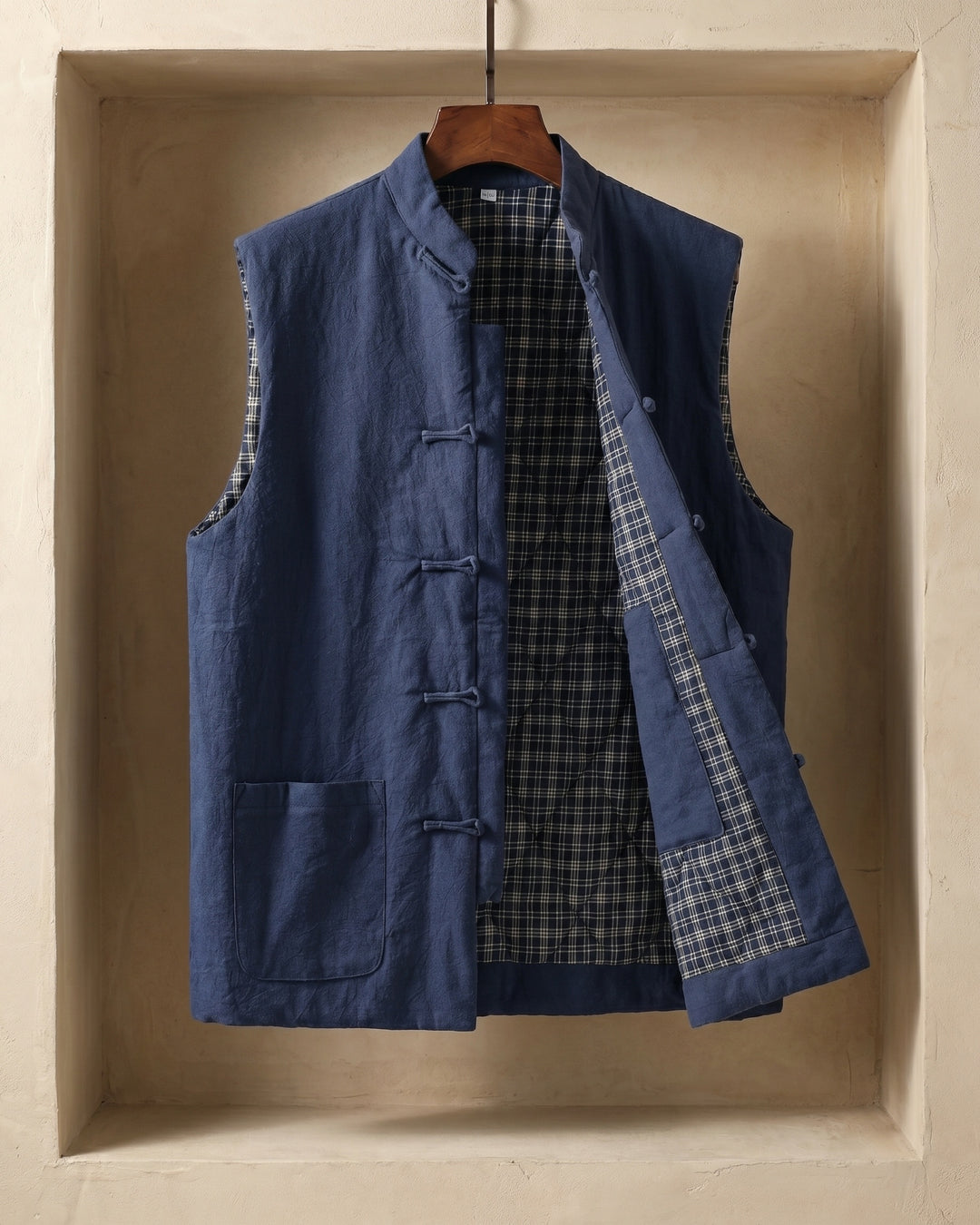 Fredrick - Colete Com Bolsos Frontais de Inspiração Vintage