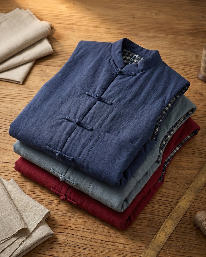 Fredrick - Colete Com Bolsos Frontais de Inspiração Vintage