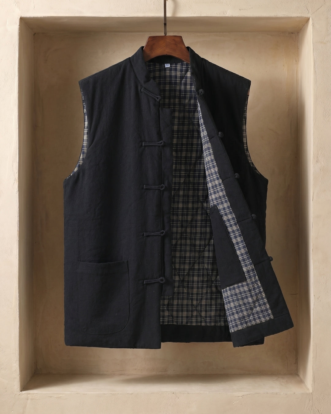 Fredrick - Colete Com Bolsos Frontais de Inspiração Vintage