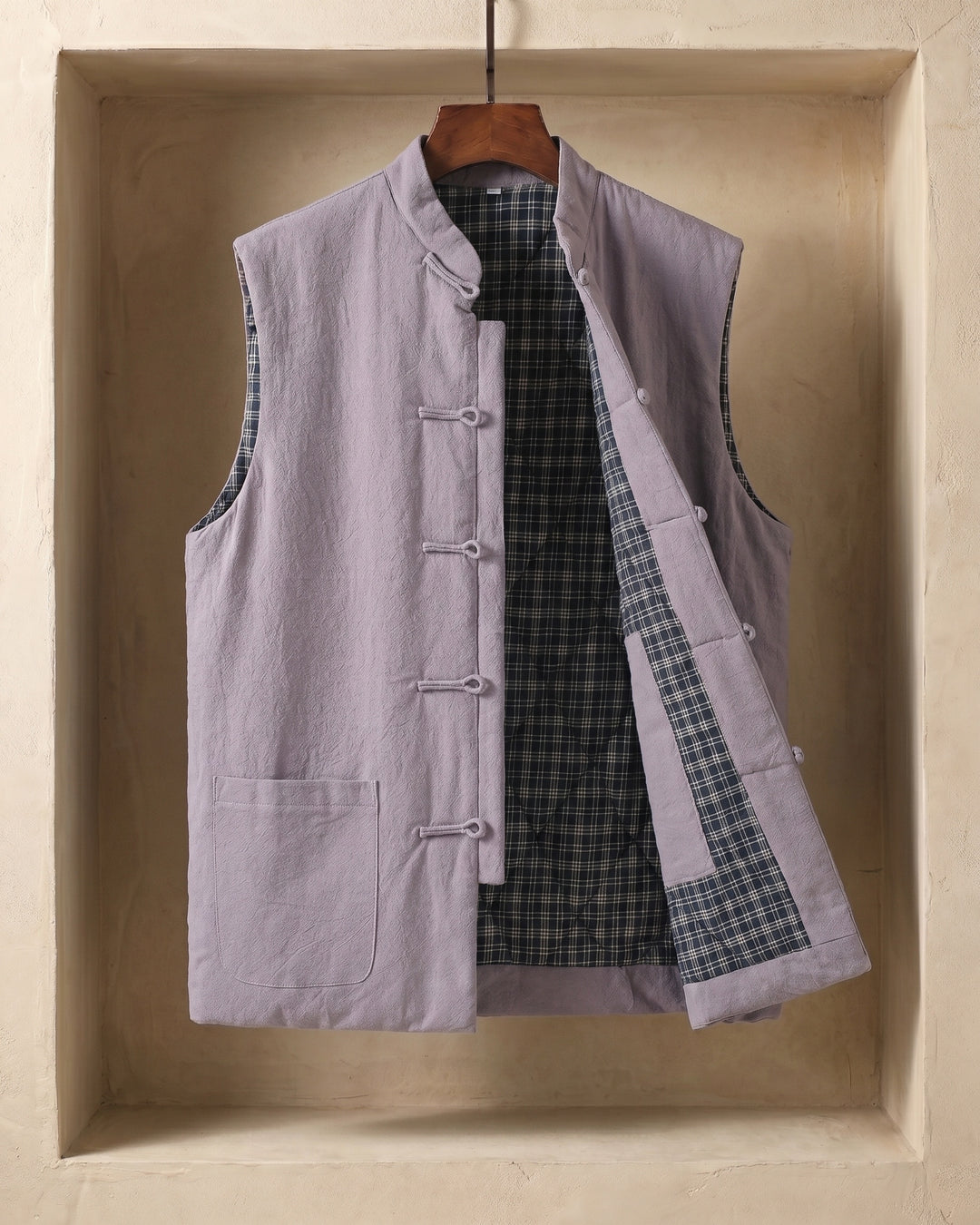 Fredrick - Colete Com Bolsos Frontais de Inspiração Vintage