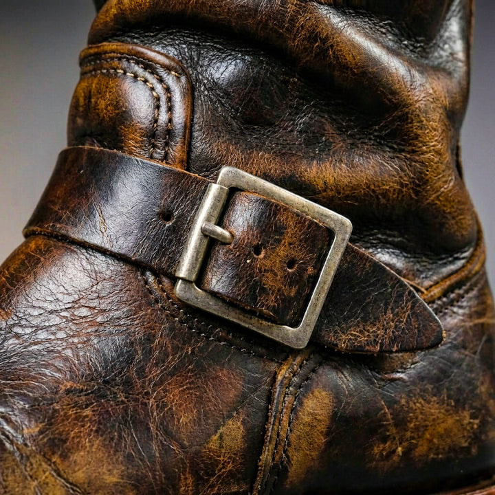 Quade - Botas De Cano Curto Em Couro Vintage