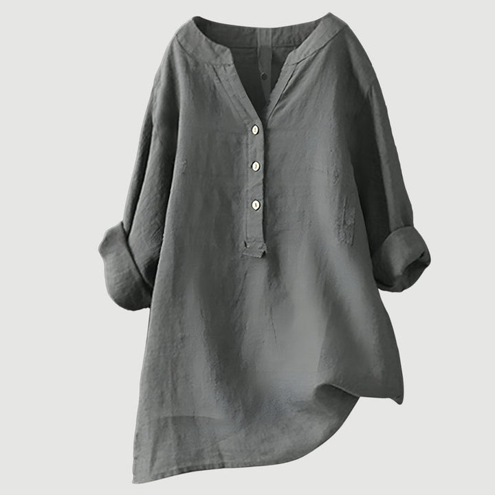 Johanne - Blusa Elegante Com Botões