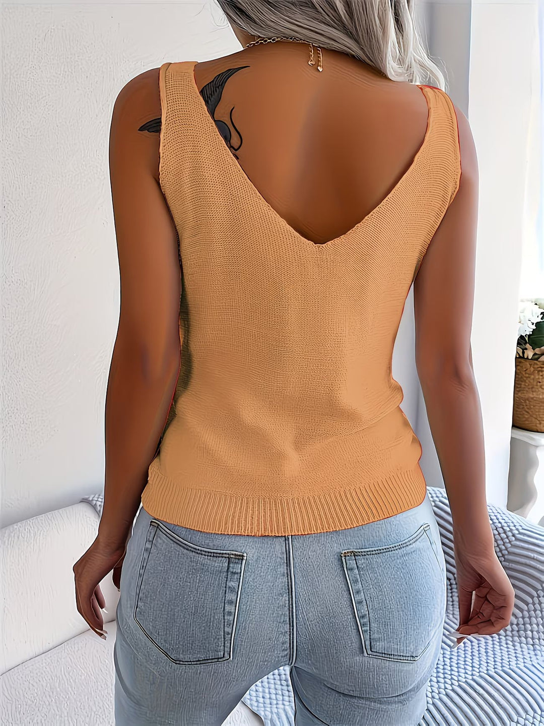 Nayla - Camisola Sem Mangas De Malha