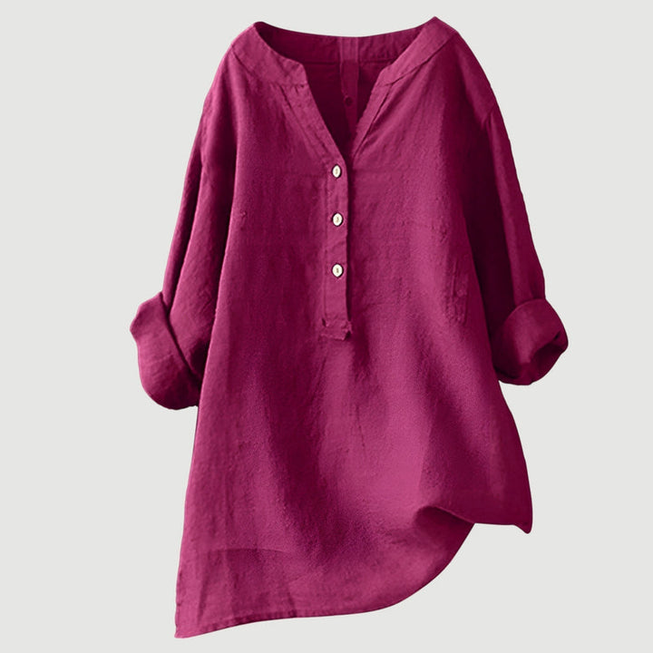 Johanne - Blusa Elegante Com Botões