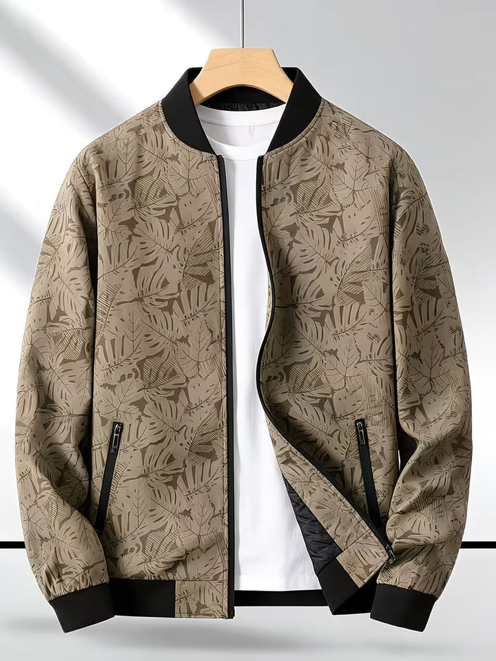 Dagan - Casaco Desportivo Casual de Manga Comprida Com Fecho