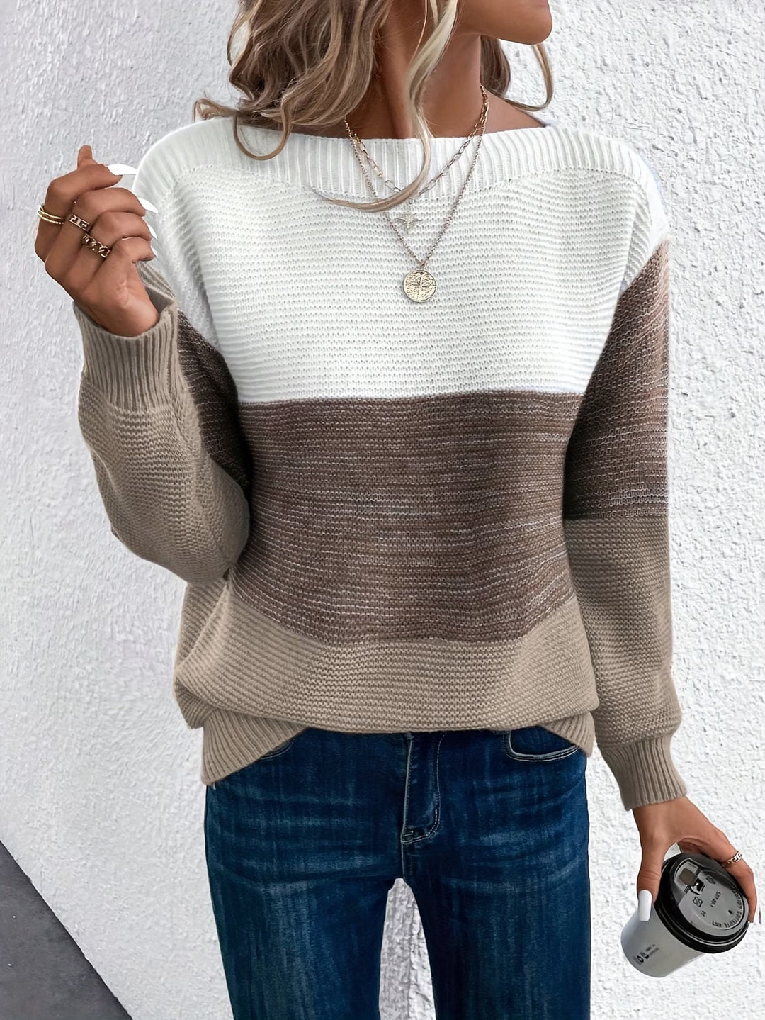 Faria - Camisola Elegante De Manga Comprida