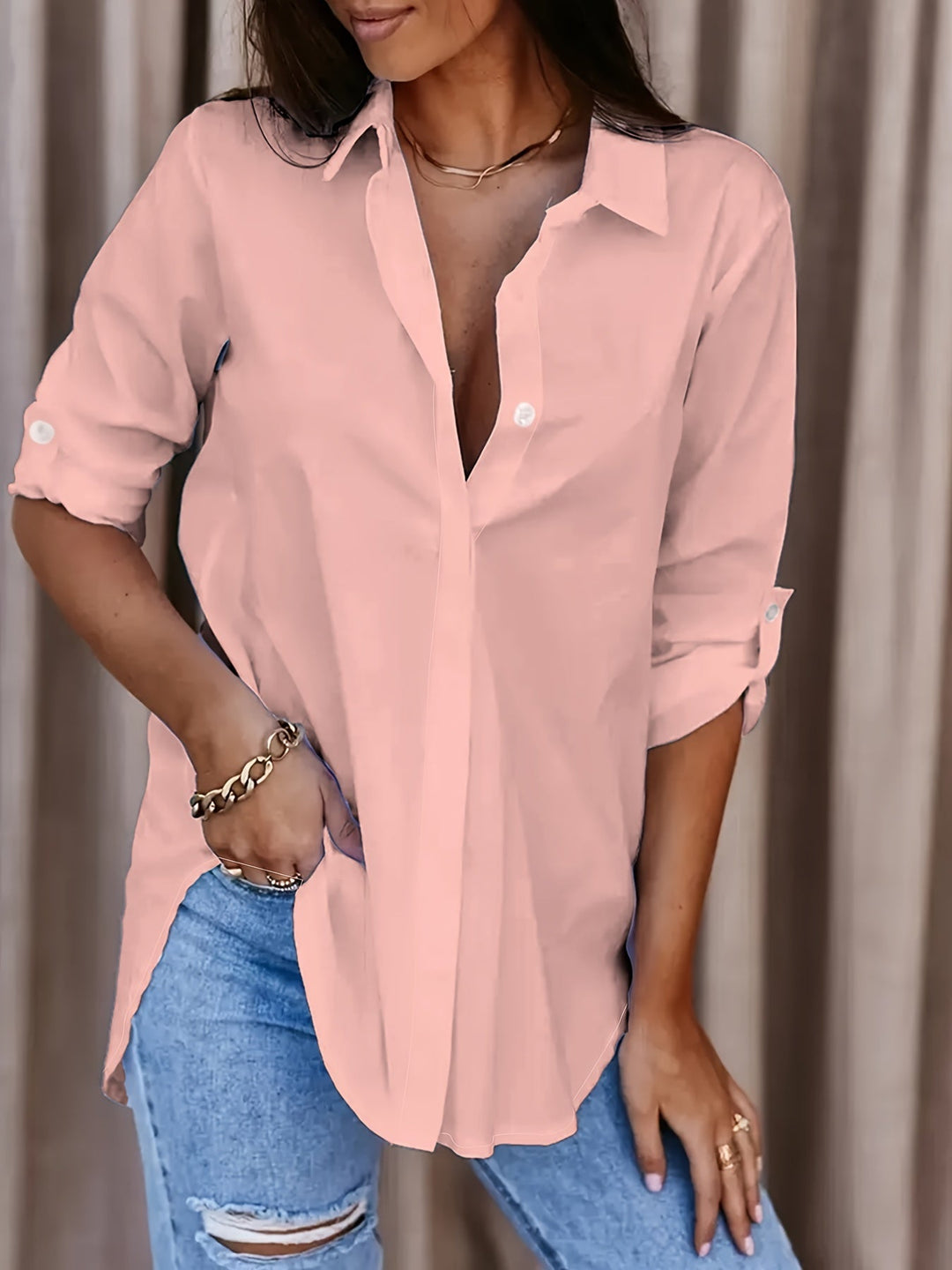 Arissa - Camisa Casual De Botões