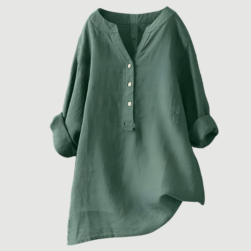 Johanne - Blusa Elegante Com Botões