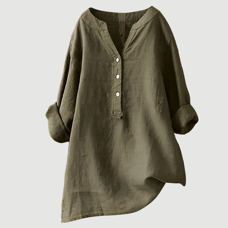 Johanne - Blusa Elegante Com Botões