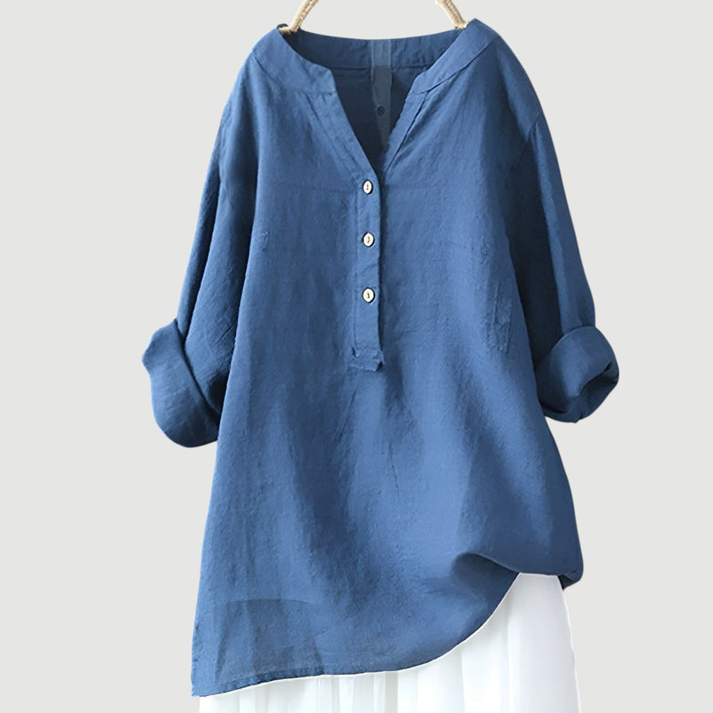 Johanne - Blusa Elegante Com Botões