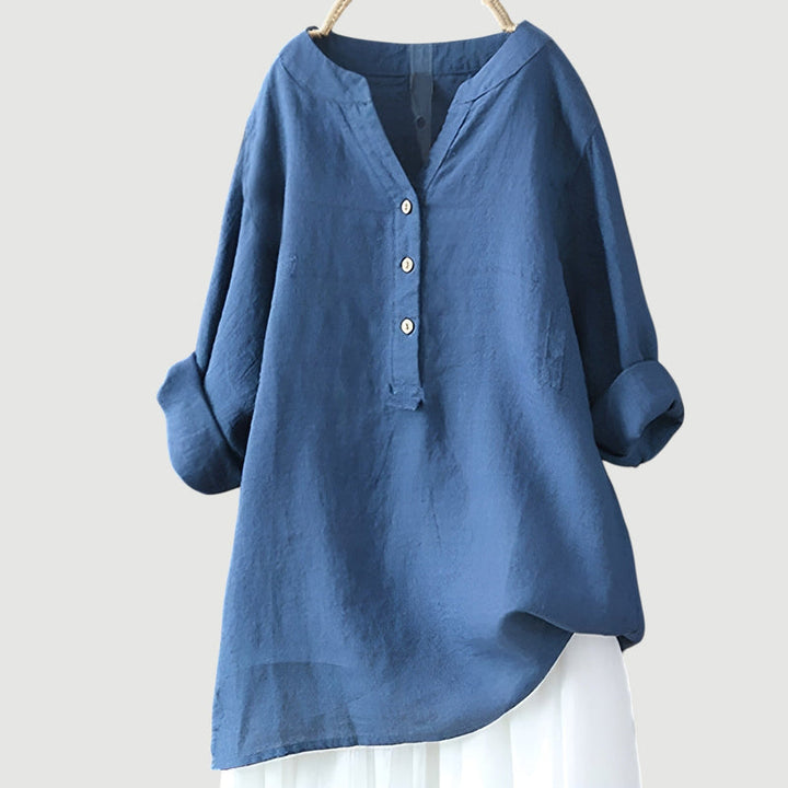 Johanne - Blusa Elegante Com Botões
