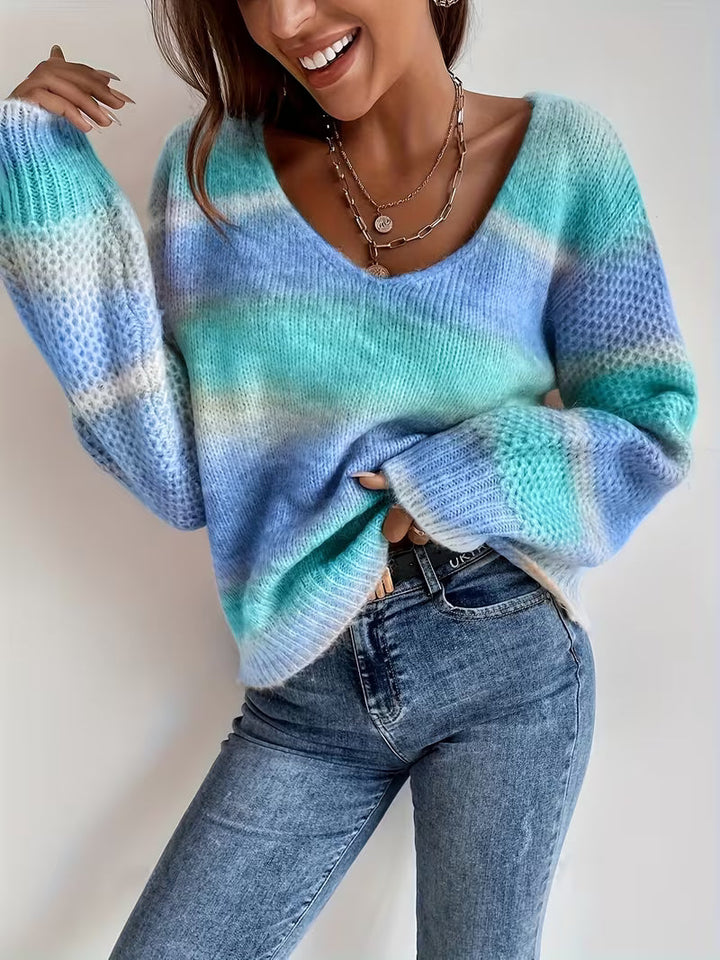 Errin - Camisola De Malha Com Cores Em Degradê