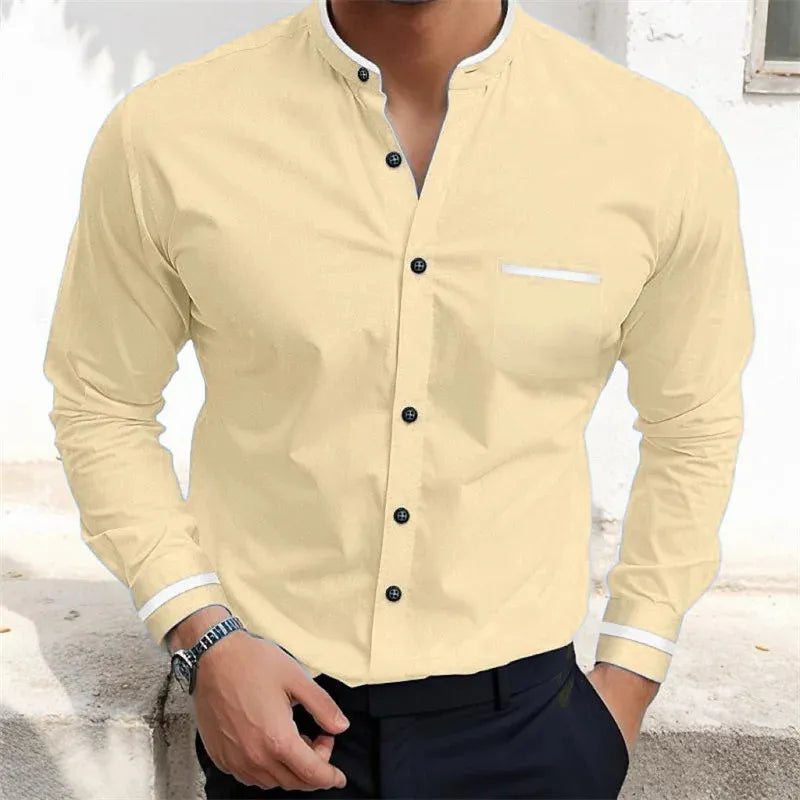 Askar - Camisa De Manga Comprida Com Botões