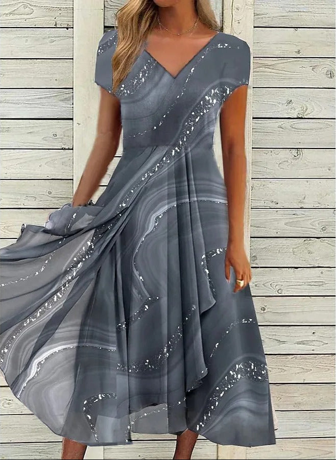 Ayana - Vestido Midi Com Decote Em V