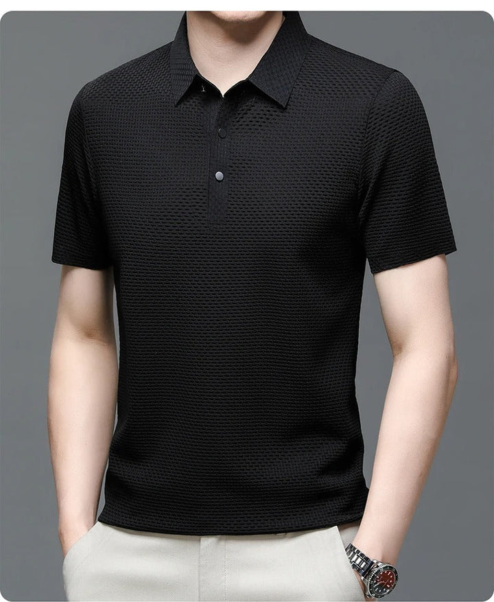 Prestigio - Camisa Polo de Manga Curta Elástica
