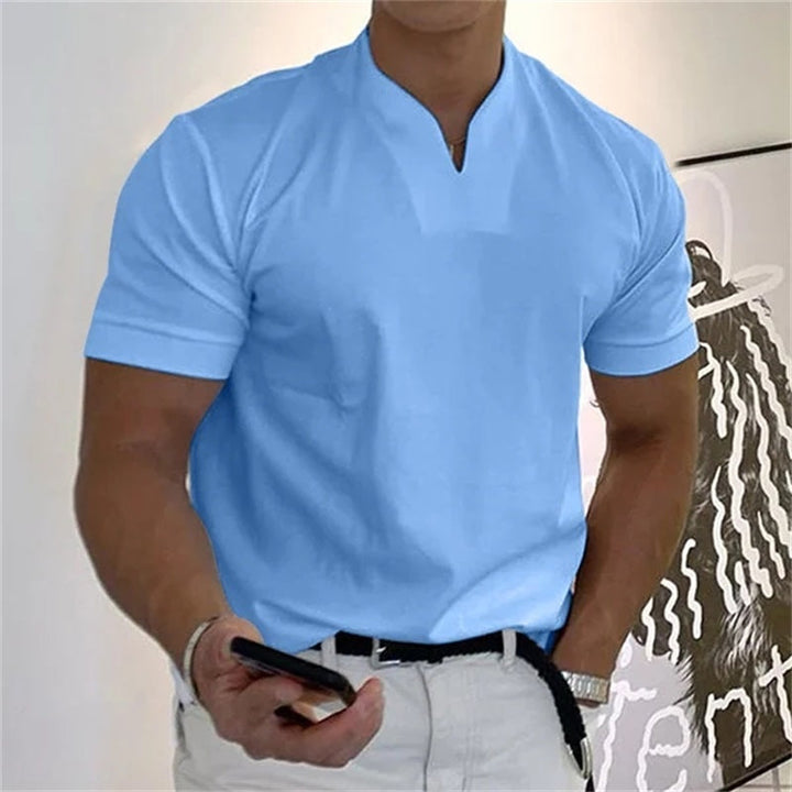 Neven - T-Camisa De Manga Curta Com Decote Em V