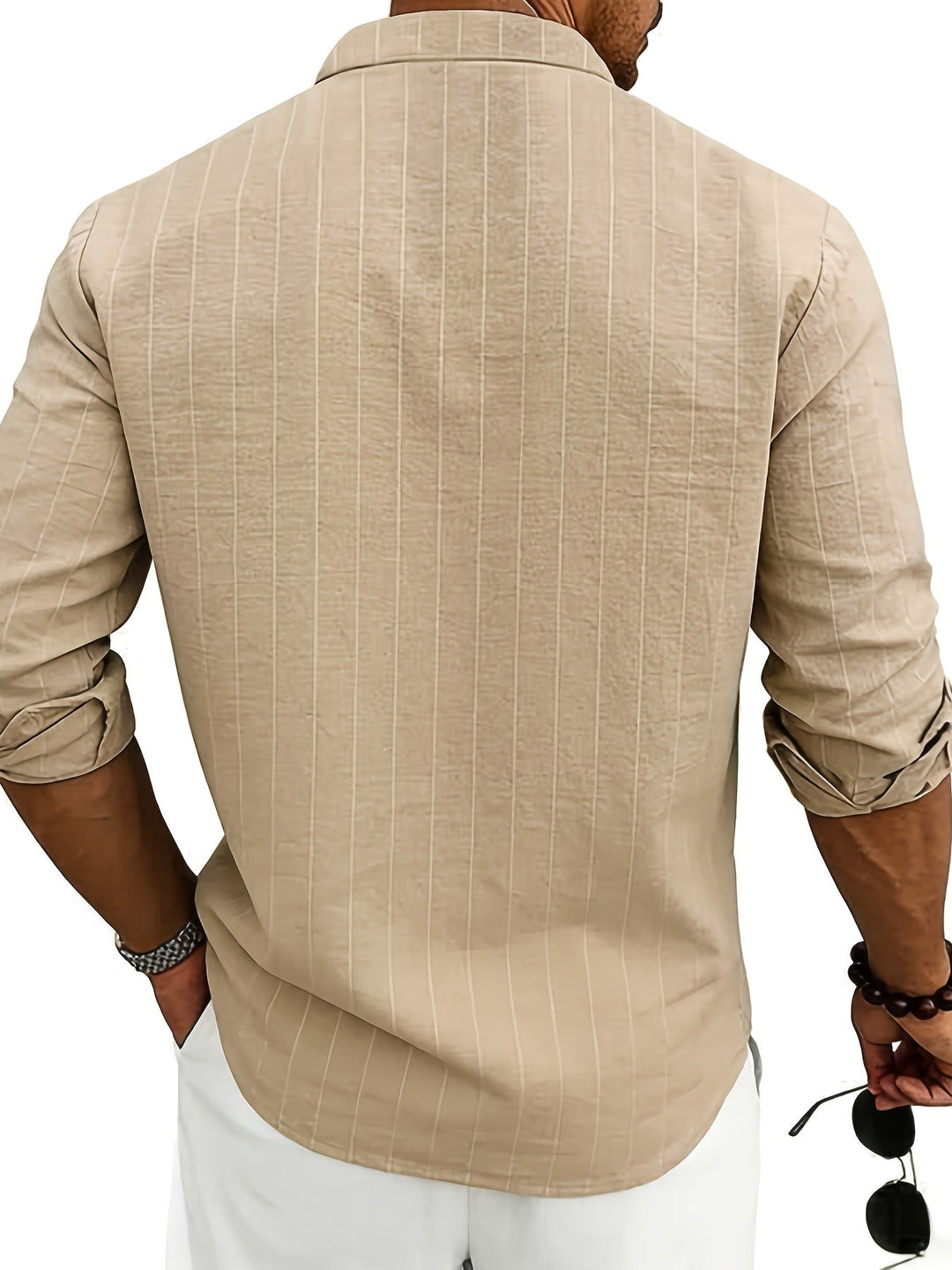 Leslie - Camisa De Linho às Riscas Elegante